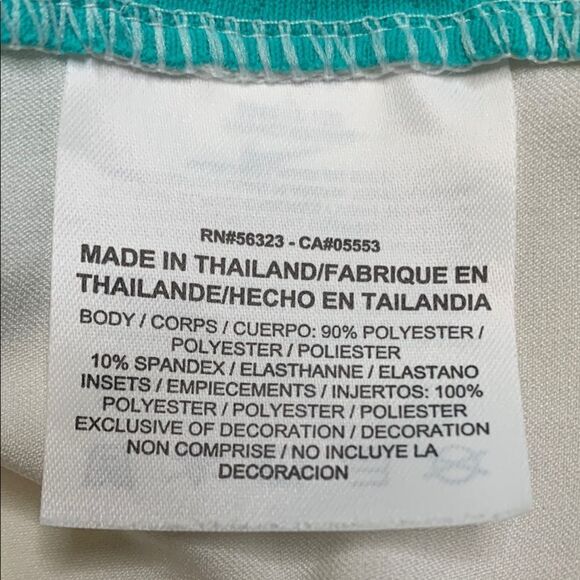 Nike GOLF TOUR PERFORMANCE, Men's White and Teal Polo Shirt, large - Picture 13 of 14